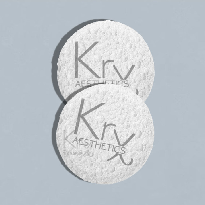 Биоцеллюлозный спонж KRX Aesthetics для умывания