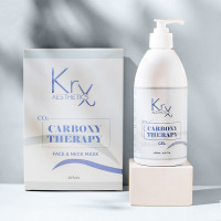 CARBOXY THERAPY. Набір для проведення професійної карбокситерапії з медичним рівнем карбонації: мультиактивний гель 500 мл + 20 тканинних масок-активаторів
