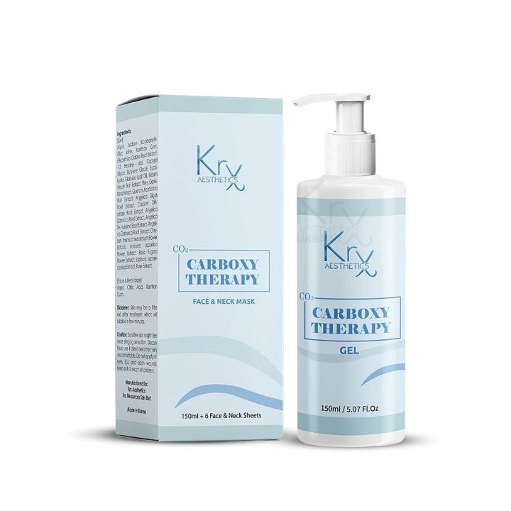 CARBOXY THERAPY MINI. Набор для проведения профессиональной карбокситерапии с медицинским уровнем карбонации: мультиактивный гель 150 мл + 6 тканевых масок-активаторов