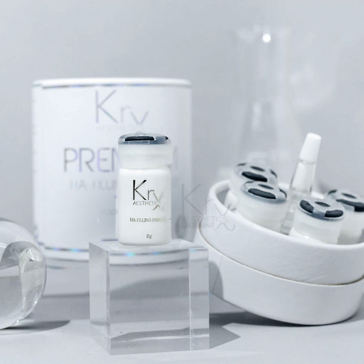 PREMIUM FILLING POWDER.  Безинъекционный филлер из 100% нано-порошка Гиалуроновой кислоты для применения на зоны морщин (для микронидлинга, дермапена та проф. уходов). Ампула 2 гр