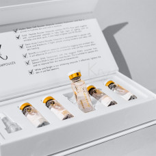 HYDRO STEMCELL MESO BOOSTER AMPOULE. Гелевый бустер-концентрат со Стволовыми Клетками 6-ти ботаникал экстрактов и Гиалуроновой кислотой для глубокого увлажнения всех типов кожи. Бокс из 5 ампул х 5 мл