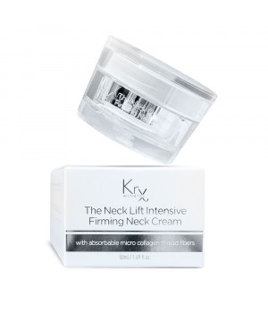 NECK LIFT CREAM. Интенсивный анти-эйдж крем для шеи и декольте с 6-ю видами растворимого Микроколлагена (коллагеновые нити) и 22-мя активными ингредиентами для клеточного омоложения, 50 гр