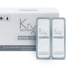 REPAIR CREAM. Крем-репаратор в индивидуальных саше в виде бальзама с системой увлажнения 24Н с маслом Ши и 10 ботаникал экстрактами для восстановления кожи после пилингов, мезотерапии, татуажа. Бокс из 100 саше по 0,8 гр