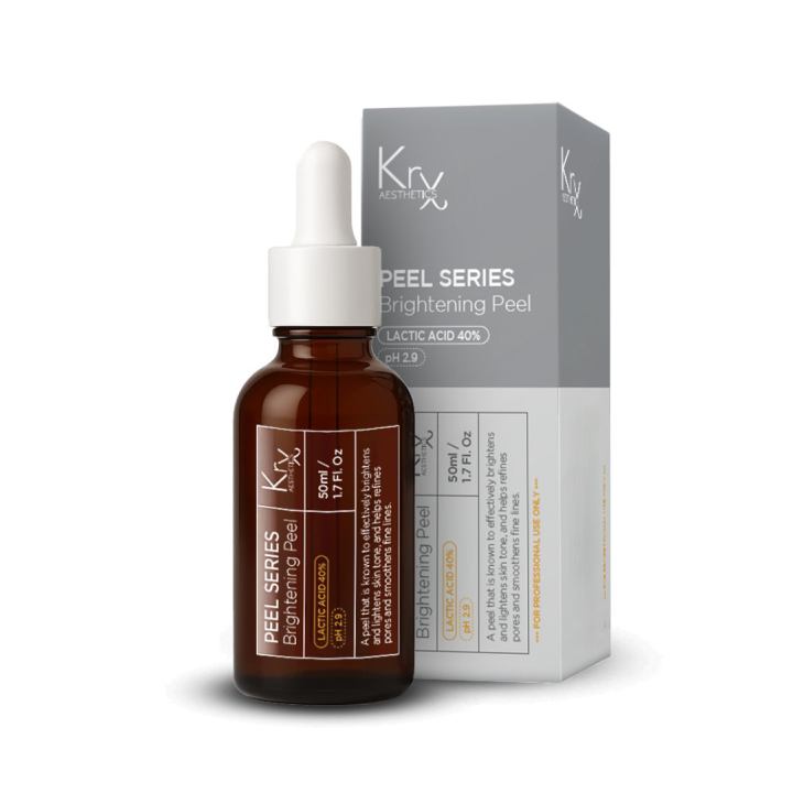 LACTIC BRIGHTENING PEEL 40%, pH 2,9. Всесезонный молочный пилинг для чувствительной кожи, 50 мл