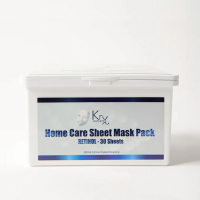 RETINOL SHEET MASK PACK. Тканевые маски из натурального гипоаллергенного волокна с Ретинолом, L-Аргинином, Ликопином из экстракта Томата и 5 ботаникал экстрактами, 30 масок