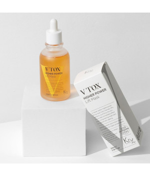 V TOX LIFT MASK. Ультраактивная маска для безинъекционного нитевого лифтинга с 11-ю Пептидами и 6-ю видами Коллагена. Инновационная жидкая формула с трансформацией на коже: высыхание, глянцевый каркас, сильное лифтинговое натяжение, 100 мл
