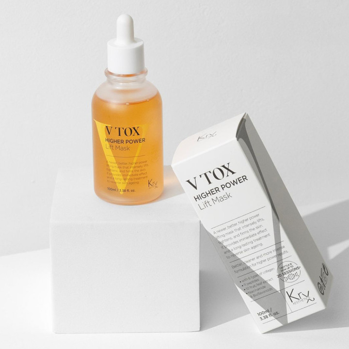 V TOX LIFT MASK. Ультраактивная маска для безинъекционного нитевого лифтинга с 11-ю Пептидами и 6-ю видами Коллагена. Инновационная жидкая формула с трансформацией на коже: высыхание, глянцевый каркас, сильное лифтинговое натяжение, 100 мл