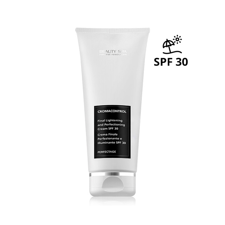 Осветляющий anti-age крем ХРОМАКОНТРОЛЬ SPF 30 для всех типов кожи лица с риском гиперпигментации (с эффектом маскировки недостатков в виде телесного полупрозрачного тона) BEAUTY SPA CROMACONTROL CREAM SPF 30, 100 мл